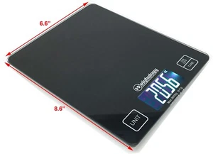 Top de vidrio escala digital de cocina dieta comida correo postal 8 kg/17,6 libras x 1 g - Imagen 1 de 2