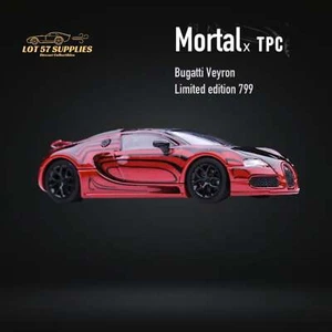 Mortal Bugatti Veyron in Red Advan Ceramic Livery Limited to 799 Pcs 1:64 - Picture 1 of 3
