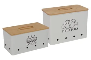 Potato Onion Storage Box, Food Container Sets, Storage Canisters for Vegeatab... - Picture 1 of 6