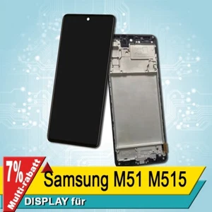 Display Für Samsung M51 M515 Bildschirm Schwarz OLED Rahmen - Bild 1 von 4