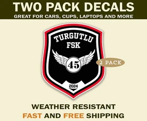 Turgutlu 45 FK Sticker – Turkish Football Club Decal Fan Gear & Travel Souvenir - Picture 1 of 4