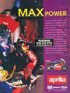 APRILIA RS 250 ORIGINAL 1995 ANUNCIO EN COLOR 27cm x 20cm - Imagen 1 de 4