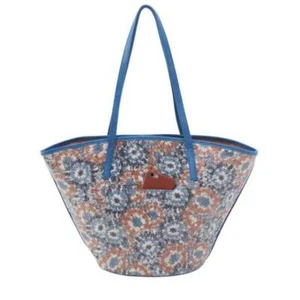 NWT HOBO Ellison Tote Bag Blue Burst Leather - Picture 1 of 4