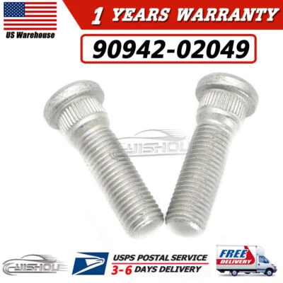 New Wheel Lug Stud For Toyota 4Runner Scion tC Lexus GX460 GX470 90942-02049 US - Image 1 of 4