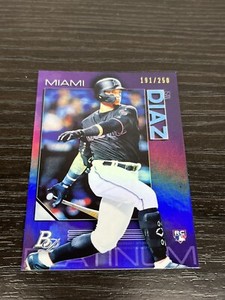 Isan Diaz 2020 Bowman Platinum Purple #9 191/250