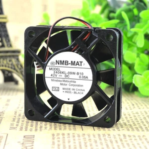 NMB 2406KL-09W-B10 6015 42V 0,05A 6cm 2-Draht Gehäuse Industrie Lüfter - Bild 1 von 5