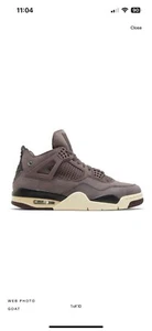 Size 10.5 - Jordan 4 Retro x A Ma Maniere Mid Violet Ore - Picture 1 of 7