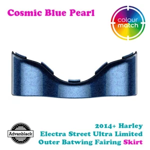Cosmic Blue Pearl Outer Batwing Fairing Skirt for 14+ Harley Street FLHX - Picture 1 of 6
