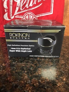 Rokinon 14mm F/2.8 Aspherical Fish Eye Lens w/ Box FOR PENTAX (KR Mount) (LOOK) - Picture 1 of 10
