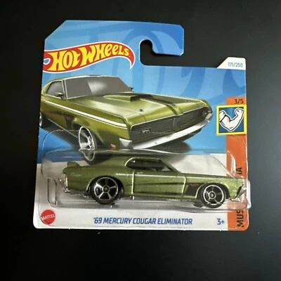 Hot Wheels '69 Mercury Cougar Eliminator 171/250 Muscle Mania 3/5 Foto 1 de 4