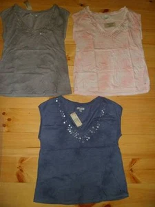 NWT AMERICAN EAGLE Sequined V-Neck Tee Shirt  - Picture 1 of 1