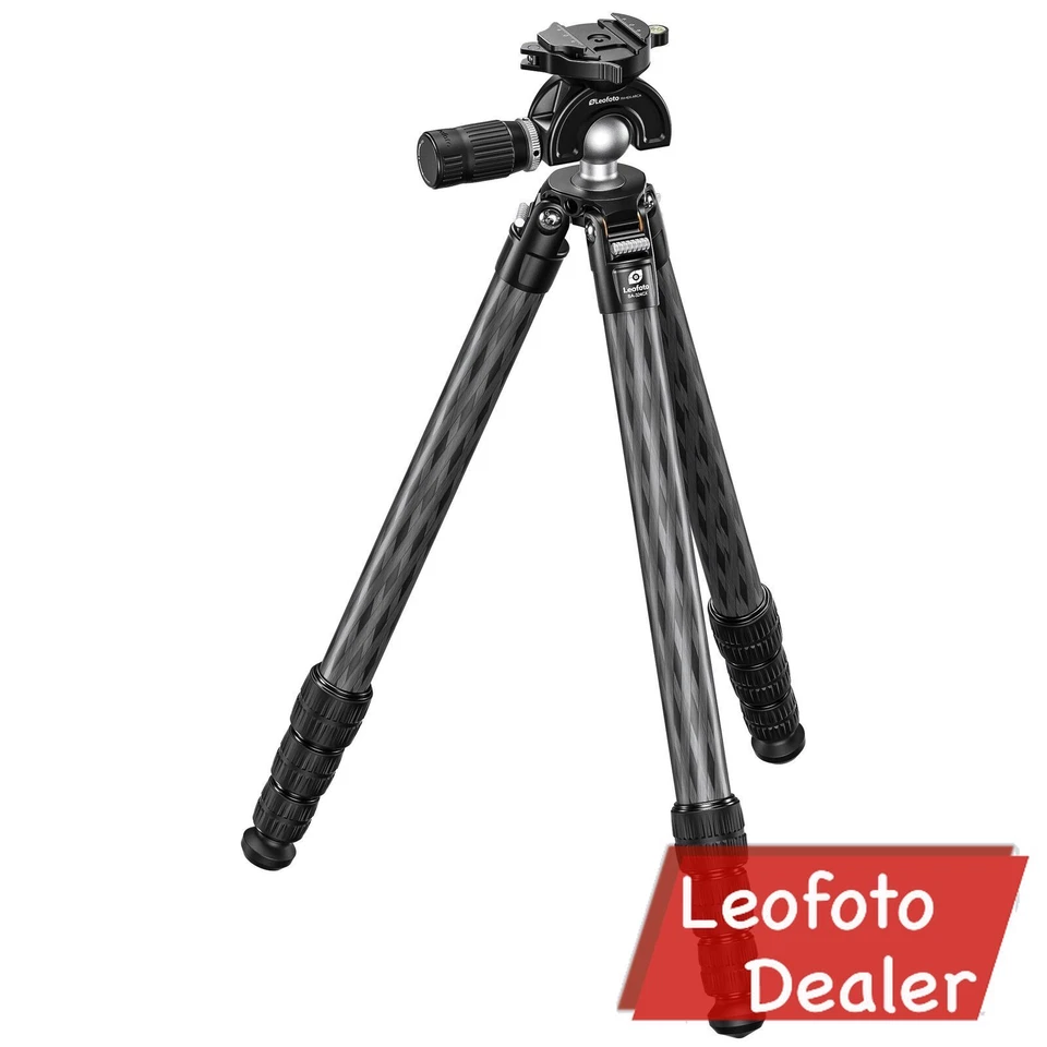 Leofoto SA-324CX+MH-40X Arca Clamp Outdoors Tripod with Dynamic Ball Head Set - Image 1 of 4