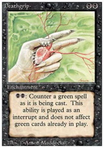 Deathgrip ~ Near Mint 3rd Edition Revised MTG Magic UltimateMTG Black Card - Image 1 of 1