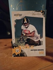 2010 Score #307 Antonio Brown Autograph Rookie Card Steelers Mint