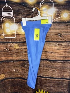 Girls' Core Cropped Leggings - All in Motion Vibrant Blue S 6/7 - Picture 1 of 5