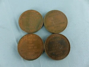 Lot de 4 pièces médailles jetons DANT PONDUS administration des monnaies PARIS - Picture 1 of 2