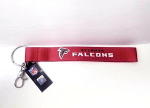 Llavero con correa de llave de los Atlanta Falcons de la NFL, rojo y blanco - Imagen 1 de 8