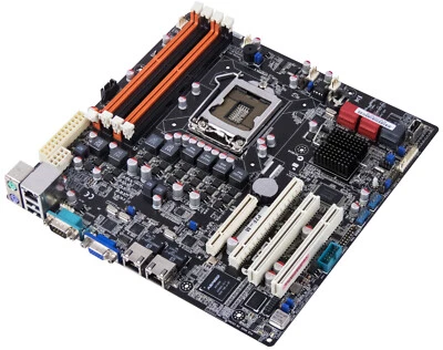 ASUS P7F-M LGA1156 4x DDR3 Intel 3420 PCI Pcie Matx - Image 1 of 3