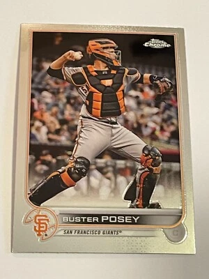 2022 Topps Chrome Baseball #95 - Buster Posey - San Francisco Giants - Image 1 of 2
