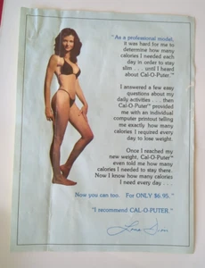 The First CAL-O-PUTER Rare Lona Dion Weight Loss print Ad/Flyer 6 1/4" x 8 1/2" - Picture 1 of 3