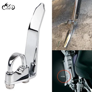Chrome Universal Kickstand Extension For Yamaha Road Star Honda VTX1300C Suzuki - Picture 1 of 12