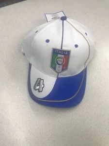 1 CAPPELLO ITALIA FIGC BERRETTO COTONE CON VISIERA NAZIONALE ITALIANA UFFICIALE - Foto 1 di 3