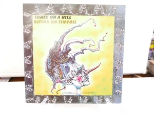 THREE ON A HILL: biting on tin foil DEEP ELLUM 12" EP 33 RPM Ultra Rare Texas LP - Picture 1 of 13