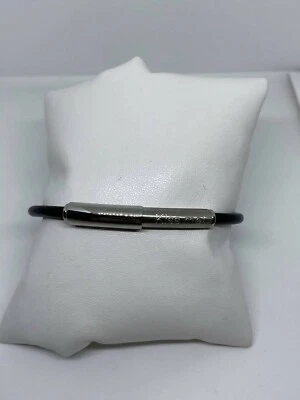 BRACCIALE UOMO MORELLATO IN ACCIAIO E CORDONCINO S018912B NUOVO! -20% OFF - Immagine 1 di 4