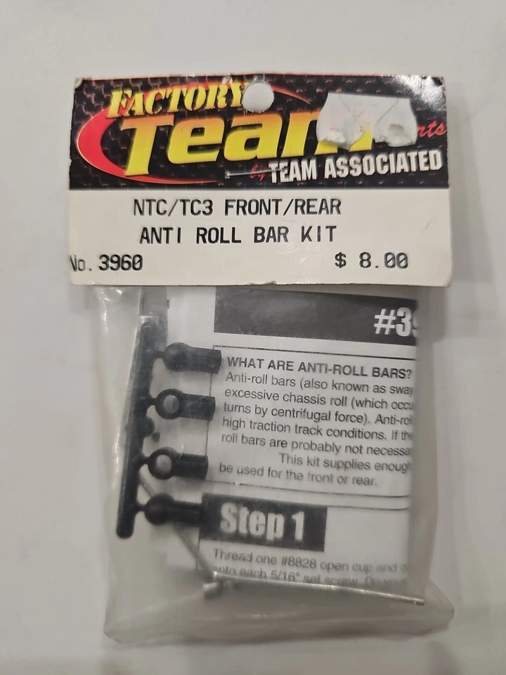 Team Associated TC3/NTC3 Anti Roll Bar Kit 3960 - Image 1 of 1