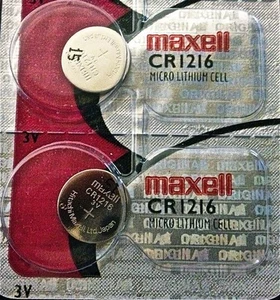 CR 1216 MAXELL LITHIUM BATTERIES (2 piece) 3V watch New Authorized Seller - Picture 1 of 4