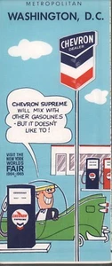 Chevron 1964 hoja de ruta: Metropolitan Washington, D.C. nuevo de lote antiguo - Imagen 1 de 1