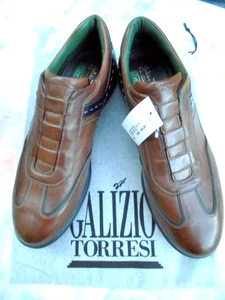 Herren Leder Sneaker- Slip on, elegant *Galizio Torresi *Orig. Gr.46, Braun, Neu - Bild 1 von 6
