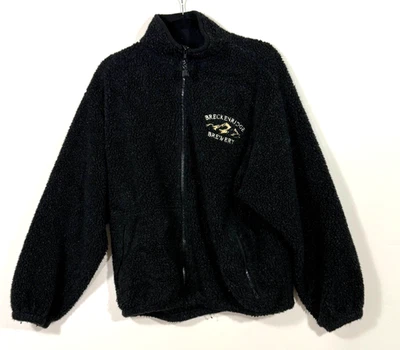 Timberline Breckenridge Brewery Sherpa Fleece Jacket Black Large USA Made - Image 1 of 4