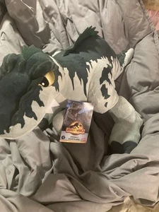 Jurassic World: Dominion Ginormous Giganotosaurus Dinosaur NWTS 18" TALL Roars! - Picture 1 of 12