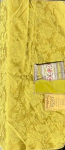 LIME Mid-Century Modern Viennese Damask Silk Cotton Scalamandre Silks Sample - Picture 1 of 8