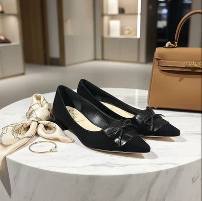¡BALLET!  Zapatos para mujer Butter italianos negros nuevos sin etiquetas talla 5,5 Foto 1 de 4