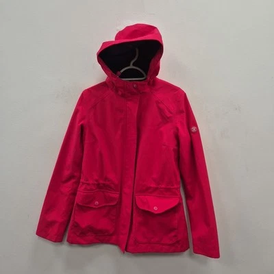 Barbour Overseas Waterproof Breathable Pink Hood Walking Rain Jacket Coat Uk 10 - Image 1 of 4