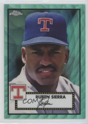 2021 Topps Chrome Platinum Anniversary Aqua Wave Refractor Ruben Sierra #567 - Image 1 of 2