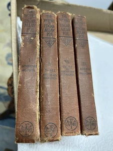 The Works of Edgar Allan Poe 1904 Vintage Buch 3er Set …1-5-7-9 - Bild 1 von 6