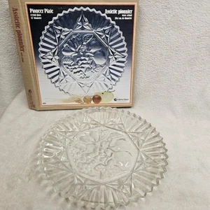 Indiana Glas Pionierplatte Kristallglas 12" Vintage  - Bild 1 von 8