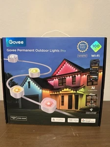 Govee Permanent Outdoor Lights Pro 100FT  Model H806A  WHITE - Picture 1 of 2