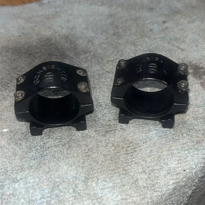 Iron Sighter Scope Rings 1" Horizontal Split Picatinny Black - Image 1 of 4