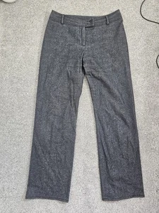 Monsoon Women's Trousers UK 10 Gray Wool Blend Straight Leg Dress Pants - Picture 1 of 7