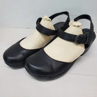 BOC Black Mary Jane’s Slingback 8M Boho Cottage Core Hippie Chunky Platform - Image 1 of 4