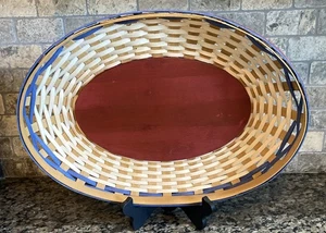 Longaberger American Celebration Swoop Serving Tray 2009 - Picture 1 of 8