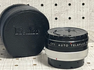[Excellent] Canon FD Mount 2x TELEPLUS Kenko Teleconverter w/ Caps & Case JAPAN - Image 1 of 4