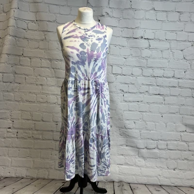 H&M Dress Tie Dye Long Purple Blue Girls Holiday Festival Party - 14 Years - Image 1 of 4