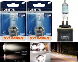 Sylvania Silverstar 880 H27 27W Dos Bombillas Cabezal Esquinas Repuesto - Imagen 1 de 12