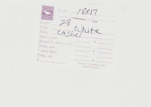 28 ct Cross Stitch Fabric White 17x18" Cashel Linen Twisted THreads - Picture 1 of 2