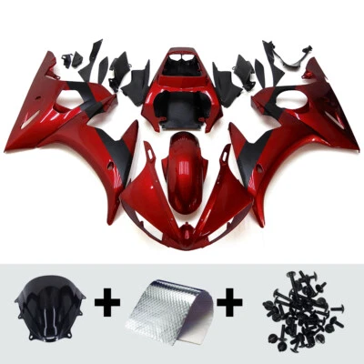 Kit de carenado rojo negro para carrocería de inyección Yamaha YZF R6/06-09 R6S 2003-2005 Foto 1 de 4